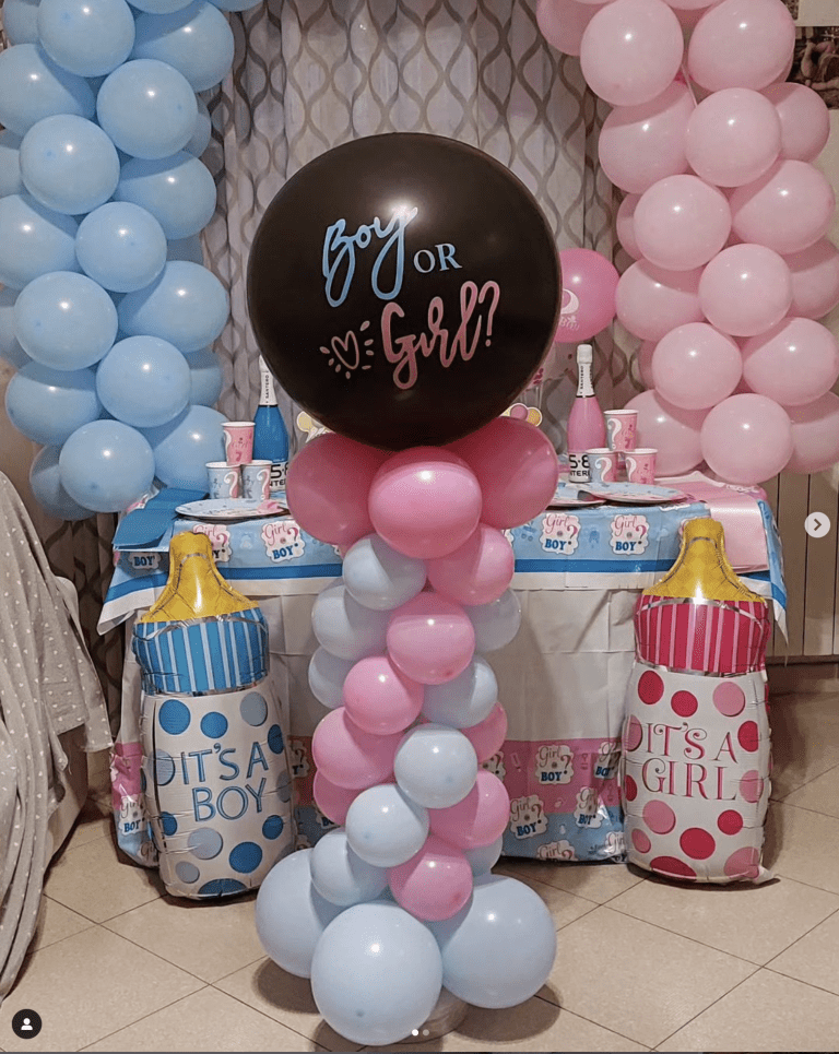 gender reveal backdrop