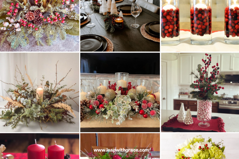 27 Easy Christmas Centerpiece Ideas to Brighten Your Table