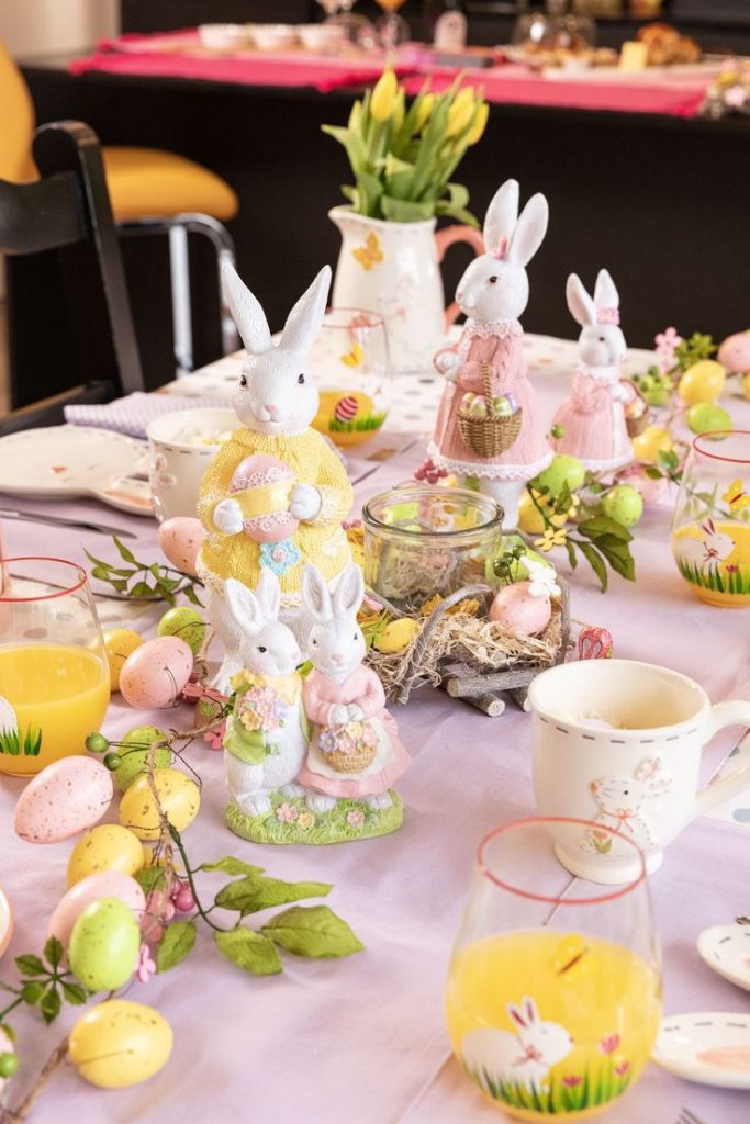 Bunny Figurine Place Settings