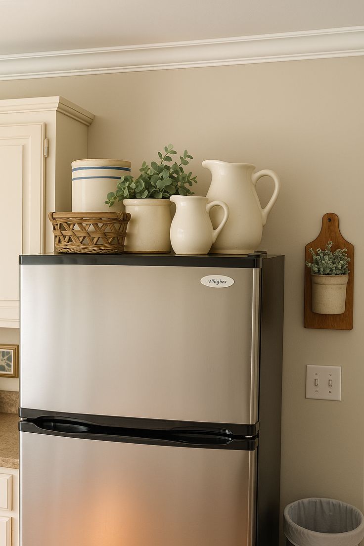 Top of Fridge Decor Ideas That Don’t Look Cluttered (15 Ideas)