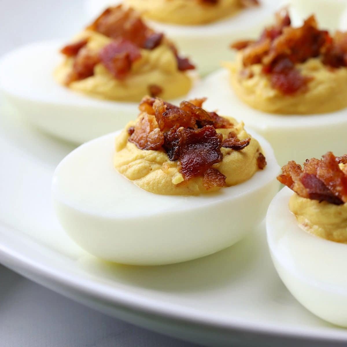 Bacon deviled eggs