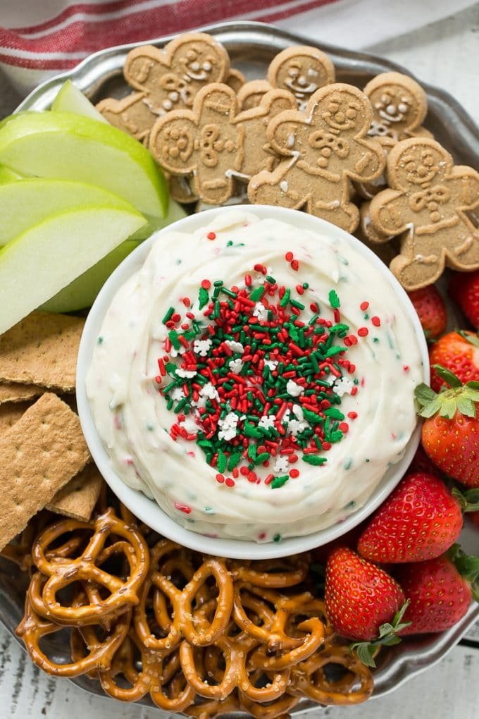 Christmas cookie dough dip