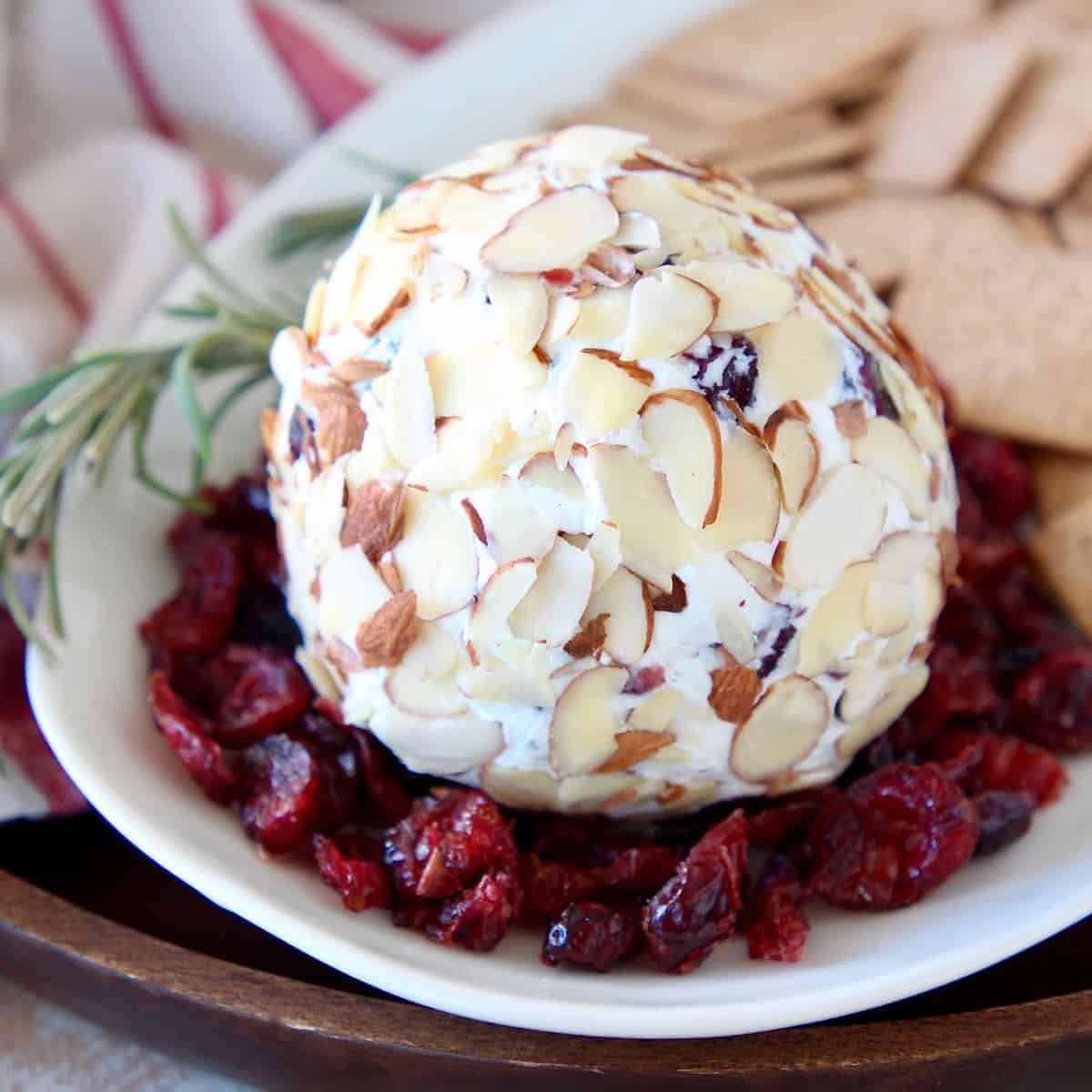 Cranberry goat cheese ball