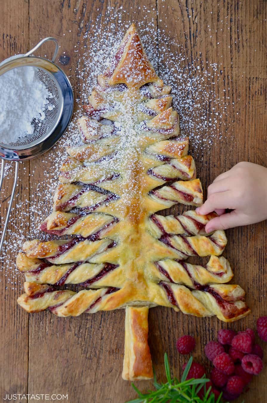 Puff pastry Christmas tree