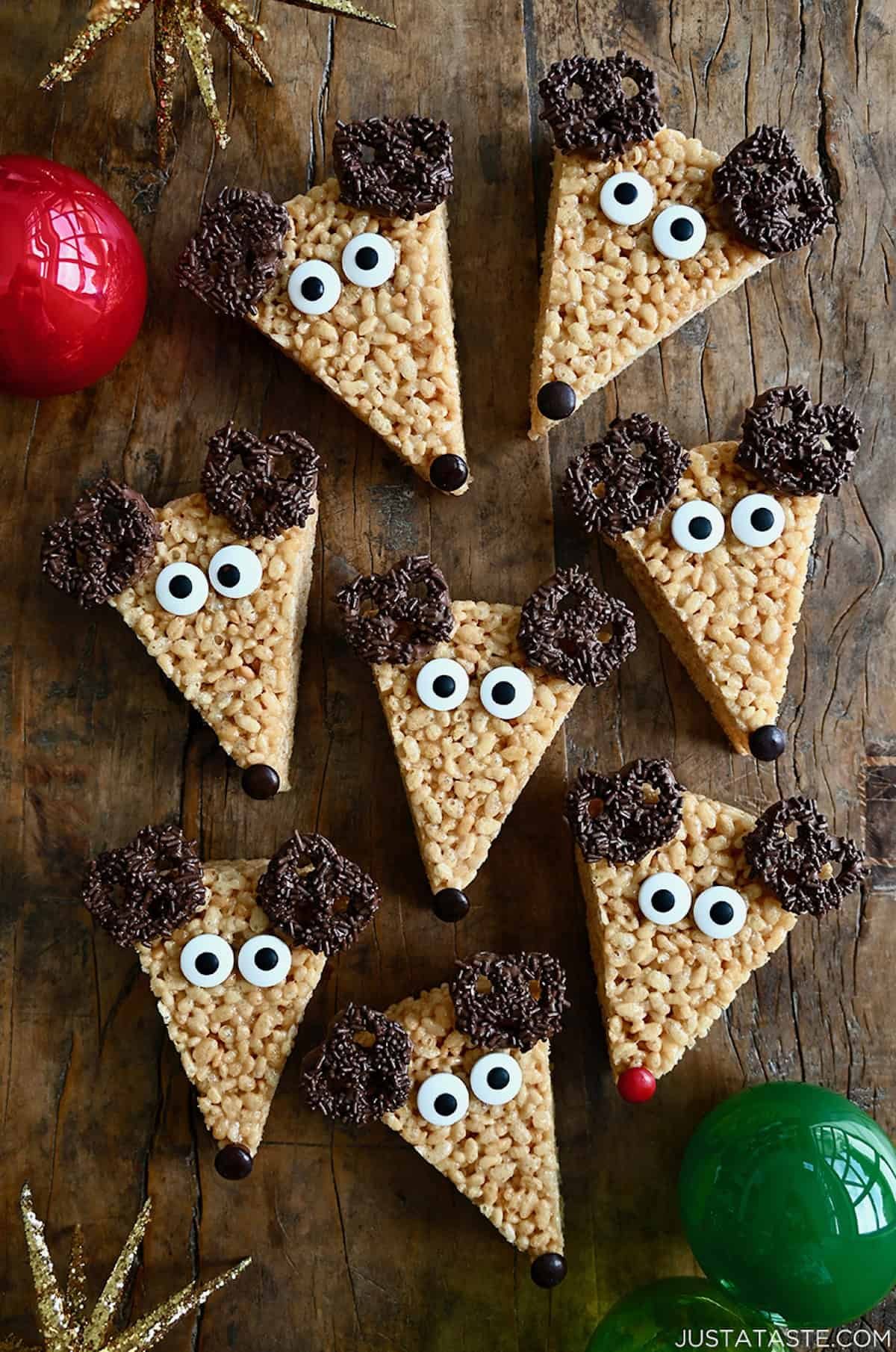 Reindeer rice krispie treats